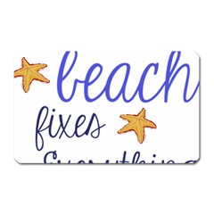 The Beach Fixes Everything Magnet (rectangular) by OneStopGiftShop