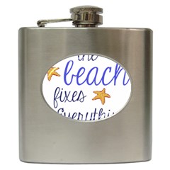 The Beach Fixes Everything Hip Flask (6 Oz) by OneStopGiftShop