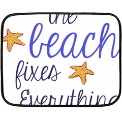 The Beach Fixes Everything Fleece Blanket (mini)