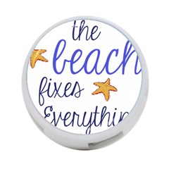 The Beach Fixes Everything 4-port Usb Hub (one Side) by OneStopGiftShop