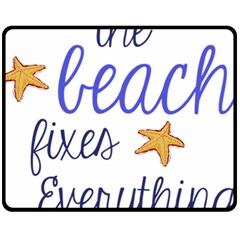 The Beach Fixes Everything Fleece Blanket (medium) 