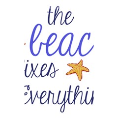 The Beach Fixes Everything Shower Curtain 48  X 72  (small)  by OneStopGiftShop