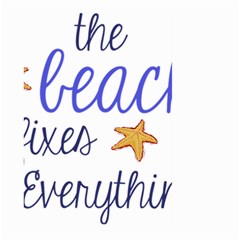 The Beach Fixes Everything Large Garden Flag (two Sides) by OneStopGiftShop