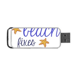 The Beach Fixes Everything Portable Usb Flash (two Sides)