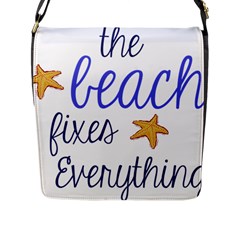 The Beach Fixes Everything Flap Messenger Bag (l)  by OneStopGiftShop