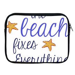 The Beach Fixes Everything Apple Ipad 2/3/4 Zipper Cases by OneStopGiftShop