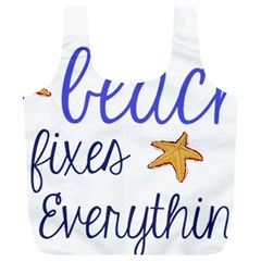 The Beach Fixes Everything Full Print Recycle Bags (l)  by OneStopGiftShop