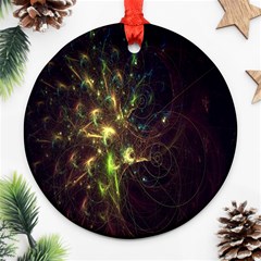 Fractal Flame Light Energy Ornament (round)