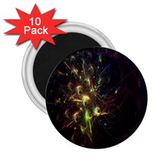 Fractal Flame Light Energy 2 25  Magnets (10 Pack) 