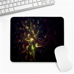 Fractal Flame Light Energy Large Mousepads by Nexatart