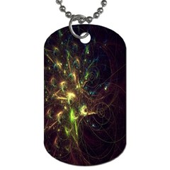 Fractal Flame Light Energy Dog Tag (one Side)