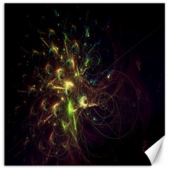 Fractal Flame Light Energy Canvas 12  X 12   by Nexatart