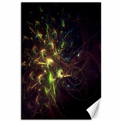 Fractal Flame Light Energy Canvas 12  X 18   by Nexatart