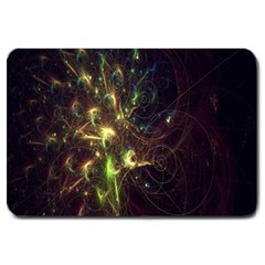 Fractal Flame Light Energy Large Doormat 