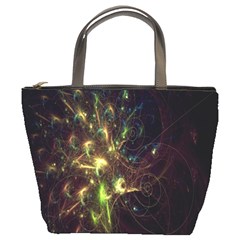 Fractal Flame Light Energy Bucket Bags by Nexatart