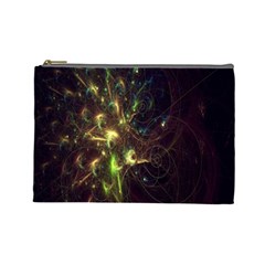 Fractal Flame Light Energy Cosmetic Bag (large)  by Nexatart