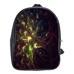 Fractal Flame Light Energy School Bags (xl)  by Nexatart