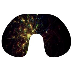 Fractal Flame Light Energy Travel Neck Pillows