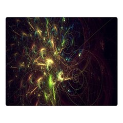 Fractal Flame Light Energy Double Sided Flano Blanket (large)  by Nexatart