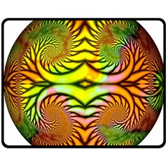 Fractals Ball About Abstract Double Sided Fleece Blanket (medium) 