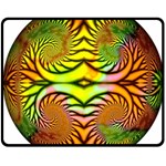 Fractals Ball About Abstract Double Sided Fleece Blanket (Medium)  58.8 x47.4  Blanket Front