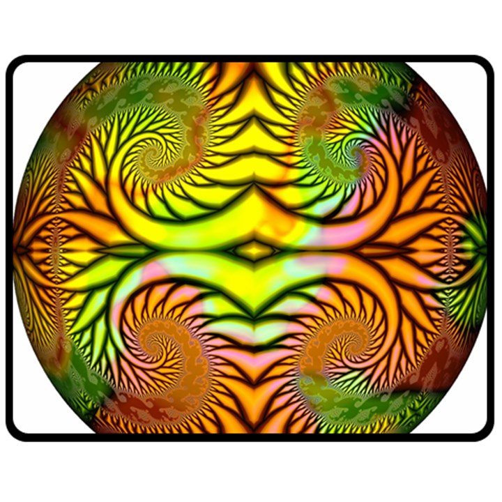 Fractals Ball About Abstract Double Sided Fleece Blanket (Medium) 