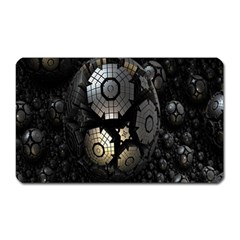 Fractal Sphere Steel 3d Structures Magnet (rectangular) by Nexatart