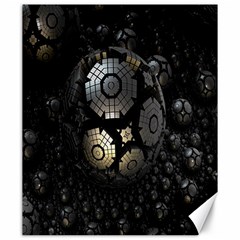 Fractal Sphere Steel 3d Structures Canvas 20  X 24   by Nexatart