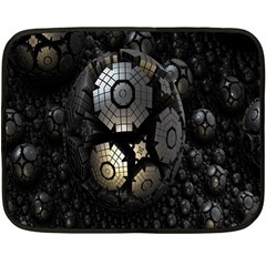 Fractal Sphere Steel 3d Structures Fleece Blanket (mini) by Nexatart