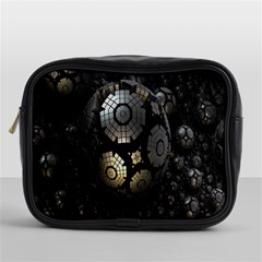 Fractal Sphere Steel 3d Structures Mini Toiletries Bags