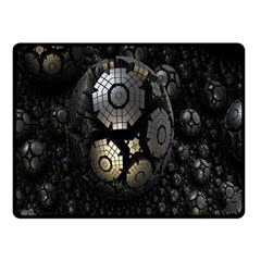 Fractal Sphere Steel 3d Structures Double Sided Fleece Blanket (small) 