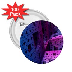 Fractals Geometry Graphic 2 25  Buttons (100 Pack) 