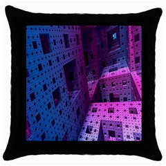 Fractals Geometry Graphic Throw Pillow Case (black)