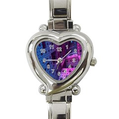 Fractals Geometry Graphic Heart Italian Charm Watch by Nexatart