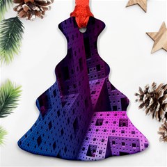 Fractals Geometry Graphic Christmas Tree Ornament (two Sides) by Nexatart