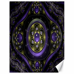 Fractal Sparkling Purple Abstract Canvas 18  X 24  