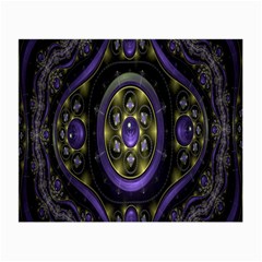 Fractal Sparkling Purple Abstract Small Glasses Cloth (2-side)