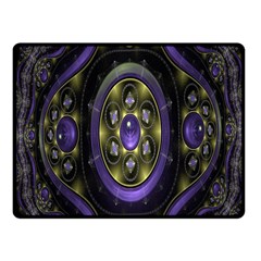 Fractal Sparkling Purple Abstract Fleece Blanket (small) by Nexatart