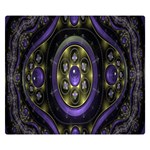 Fractal Sparkling Purple Abstract Double Sided Flano Blanket (Small)  50 x40  Blanket Front