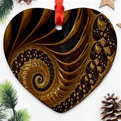 Fractal Spiral Endless Mathematics Ornament (heart) by Nexatart