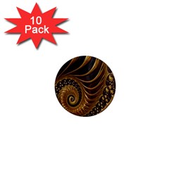 Fractal Spiral Endless Mathematics 1  Mini Magnet (10 Pack)  by Nexatart