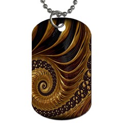 Fractal Spiral Endless Mathematics Dog Tag (two Sides) by Nexatart