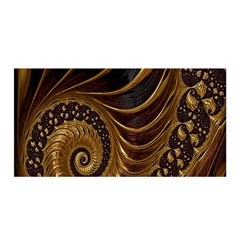 Fractal Spiral Endless Mathematics Satin Wrap