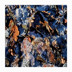 Frost Leaves Winter Park Morning Medium Glasses Cloth by Nexatart