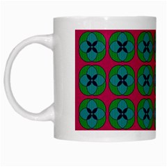 Geometric Patterns White Mugs