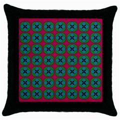 Geometric Patterns Throw Pillow Case (black) by Nexatart