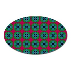 Geometric Patterns Oval Magnet