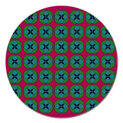 Geometric Patterns Magnet 5  (round)