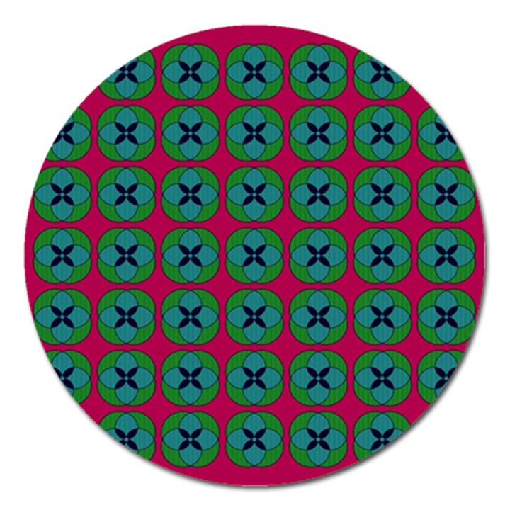 Geometric Patterns Magnet 5  (Round)