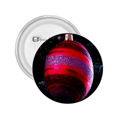 Glass Ball Decorated Beautiful Red 2 25  Buttons